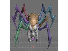 jorogumo 3d la stampa abominio dnd in miniatura drider miniature pathfinder rpg spider 3d print model - Mito3D