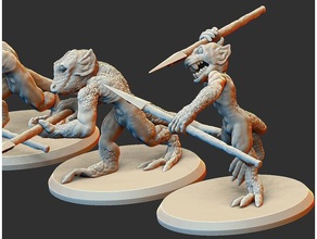 3 kobolds yaratıklar dnd dungeons dragons frostgrave gloomhaven canavar iş ortamına uygun olmayan pathfinder rpg wargaming warhammer 3d print model - Mito3D