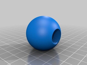 screwball threaded rod parts maker makerbotdigitizer screws 3d print model - Mito3D