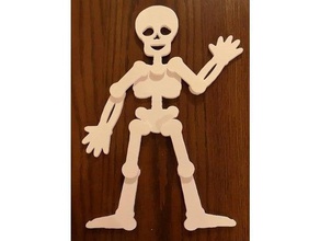 calaverita articulada articolato interattiva calavera da muertos dia de los la scuola elementare di halloween ragazzi scheletro cranio 3d print model - Mito3D