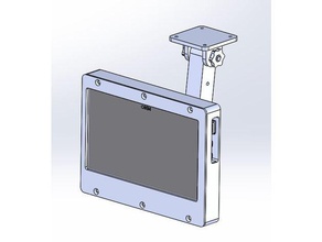 Gehäuse 7inch touch-diplay arm 3d Drucker - Zubehör 2020 20x20 Aluminium 20 x 20-extrusion 7-Zoll-hdmi lcd anycubic i3 mega Fall display lcd-Anzeige touchscreen 3d print model - Mito3D
