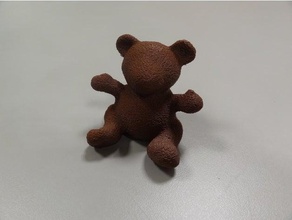fuzzy bear flachem Boden Tiere 3d print model - Mito3D