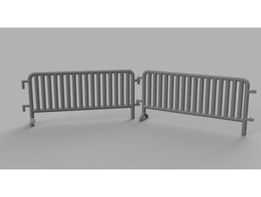gaslands barreiras policiais brinquedo jogo os acessórios barriere 3d print model - Mito3D