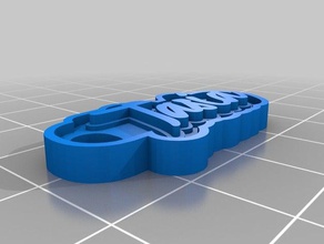 meine angepasste multiline-tag Schlüsselanhänger 3d print model - Mito3D