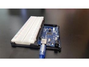 arduino mega breadboard mount gadgets 3d print model - Mito3D