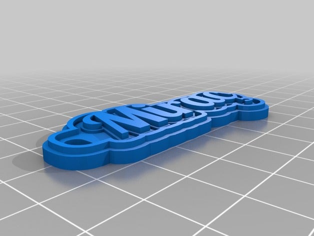 mira&ccedil anahtarlk llaveros personalizado 3D print model - Mito3D