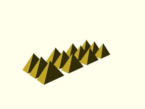 Pyramiden-matrix andere Pyramiden 3d print model - Mito3D