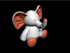toy elephant animals 3d print model - Mito3D