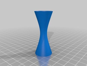 semplice iperboloide in piedi cup art strumenti principiante easy print vita design moderno 3d print model - Mito3D