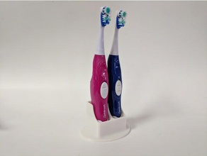 electric toothbrush holder bathroom 3d print model - Mito3D