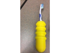 arthritis toothbrush grip 3d printing 3d print model - Mito3D