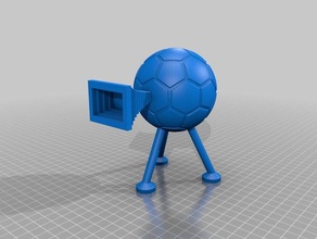 sfera di calcio fotocamera sculture 3d print model - Mito3D