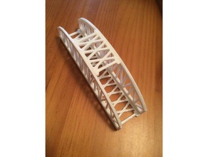 n-scale steel bow bridge 3d printing 3d print model - Mito3D