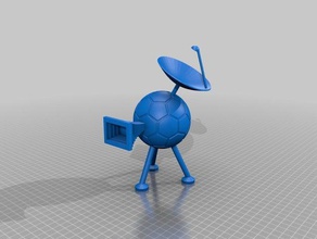sfera di calcio, fotocamera da 2 sculture 3d print model - Mito3D