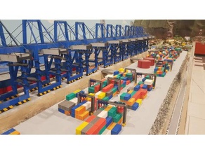 187 container buildings structures containers h0 scale trains model train shipping 3d print model - Mito3D