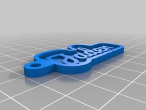 jaden Anahtarlık özelleştirilmiş 3d print model - Mito3D