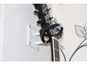 stylish guitar hook stand wallmount other bass electric fender gibson ibanez music musical instrument wall washburn 3d print model - Mito3D