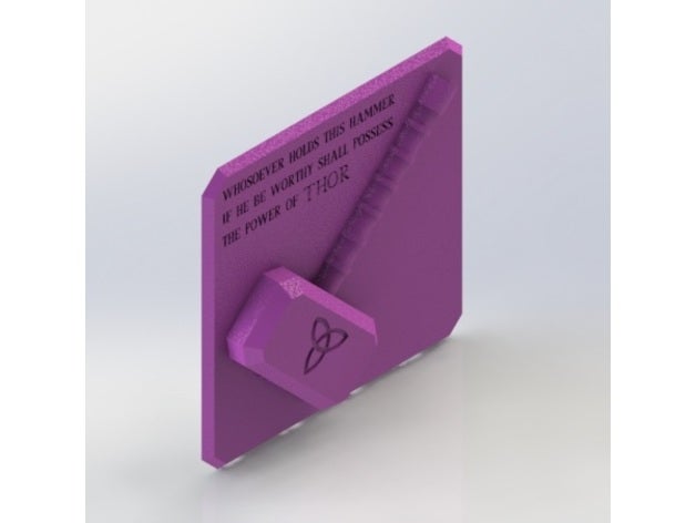mjolnir 3d printing engineering hammer thor 3D print model - Mito3D