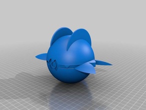 pokemon swampertball sumpex wip puntelli 3d print model - Mito3D