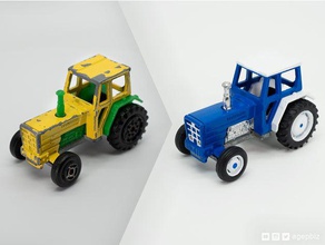detailed tractor wheels diecast toy restoration game accessories diecastcustoms majorette 3d print model - Mito3D