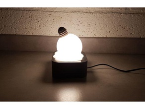 melted bulb decor light 3d print model - Mito3D