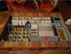 western leggende organizzatore giocattolo gioco accessori da tavolo boardgames inserti intarsio westernlegends 3d print model - Mito3D