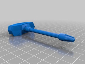 Einhand-hammer 3d drucken 3d print model - Mito3D