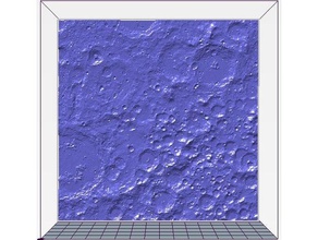 shackelton cráter del polo sur de la luna física astronomía nasa 3d print model - Mito3D