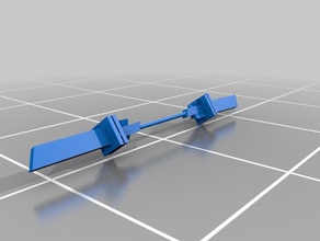 symmetrische lance Toten Zellen der Waffe Requisiten Schwert video-Spiel 3d print model - Mito3D