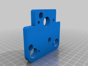adaptor plate a30 direct bondtech left hand e3d v6 printers 3d print model - Mito3D