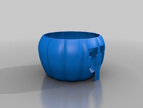 pumpkin sport outdoors halloween jack-o-lantern utah utes 3d print model - Mito3D