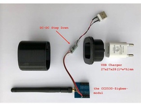 cc2530-router-Gehäuse plug-in power supply unit Elektronik 3d print model - Mito3D