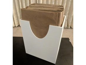 paper grocery bag holder organization storage 3d print model - Mito3D