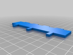 pegboard Stück 1 flat span Spielsets 3d print model - Mito3D