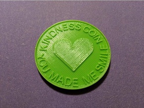 kindness coin coins badges token 3d print model - Mito3D