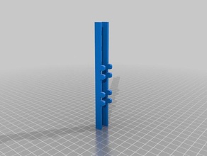 pegboard pieces 6 long chute playsets 3d print model - Mito3D