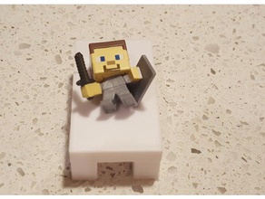 minecraft bed video games pillow sheet toy 3d print model - Mito3D