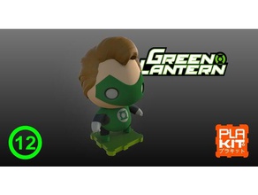 dc green lantern los juguetes juegos cómics comics hal jordan la liga de justicia plakit purakito 3d print model - Mito3D