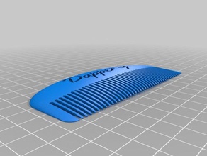 più piccolo pettine bagno personalizzato 3d print model - Mito3D