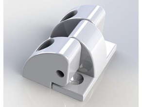 costaud charnières à 2020 en aluminium extrusion 3d de l'impression 3d print model - Mito3D