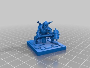 Zwerg-hammer 3d drucken 28 dandd dungeons dragons fantasy mini der Miniatur miniaturen pathfinder rpg 3d print model - Mito3D