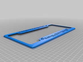 Lizenz-Platte Rahmen Streich 3d drucken 3d print model - Mito3D