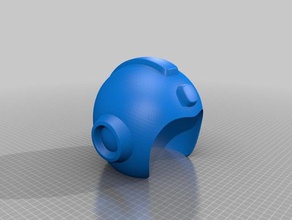 rockman helmet 3d printing 3d print model - Mito3D