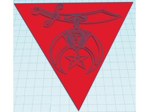 shriner plate signs logos freemason freemasonry masonic shriners hospital 3d print model - Mito3D