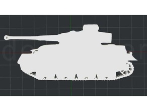 tank 2d duvar sanatı 3d print model - Mito3D