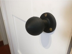 1950s cupboard door knob household 3d print model - Mito3D