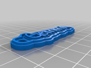 gemma Schlüsselanhänger angepasst 3d print model - Mito3D