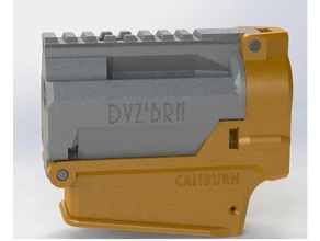 dvzbrn pin takedown caliburn receptor esporte ao ar livre katana revista nerf blaster caseiro 3d print model - Mito3D