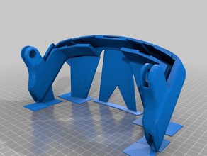 drehen abgespaltenen Teile headstrap htc vive video Spiele virtuelle Realität 3d print model - Mito3D