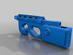 only teaser p90-conversion props airsoft carbine prototype 3d print model - Mito3D